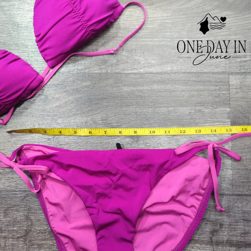 A.Che Padded Tie Side Bikini Swimsuit Size L - Picture 2 of 4